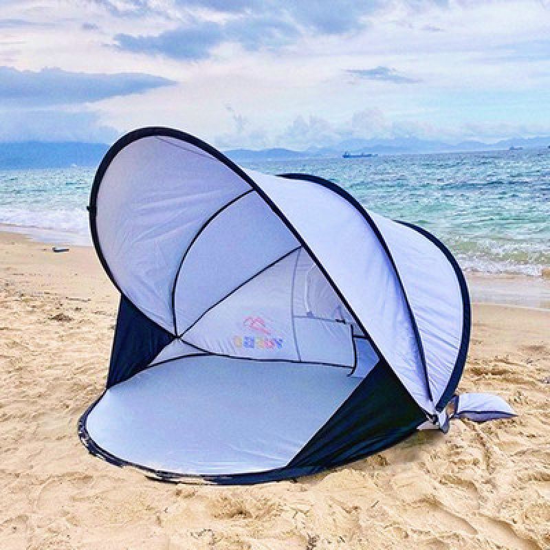 Cheap Goat Tents Seaside Automatic Tent 3 4 Person Camping Tent Beach Easy Instant Setup Portable Backpacking for Sun Shelter UV Protection   